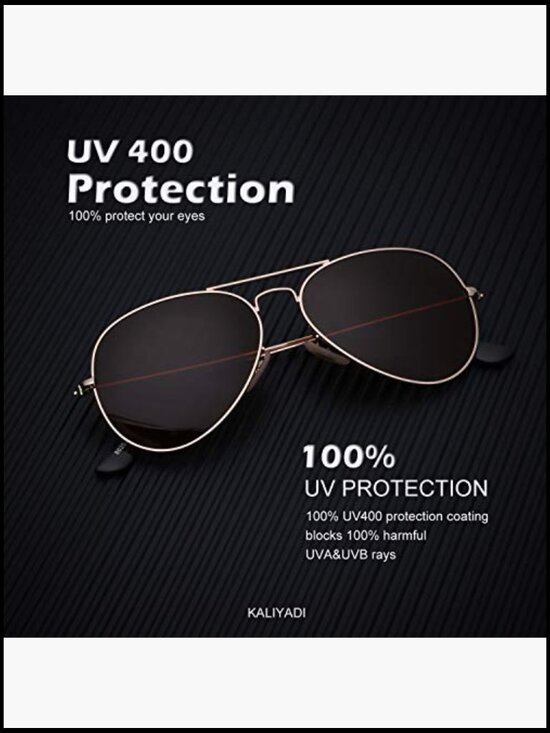 Polarized Aviator Sunglasses with UV Protection, 3-Pack main image 5